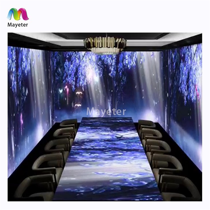 Immersive Restaurant Esstisch Interaktive Projektion 3D Holographic Immersive