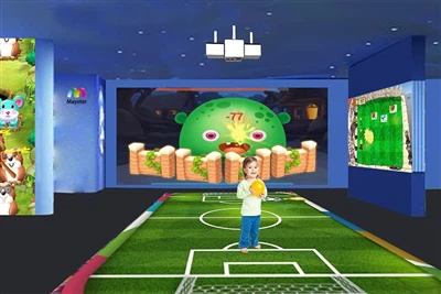 Flexibler Einsatz interaktiver Projektion in der Ausstellungshallengestaltung